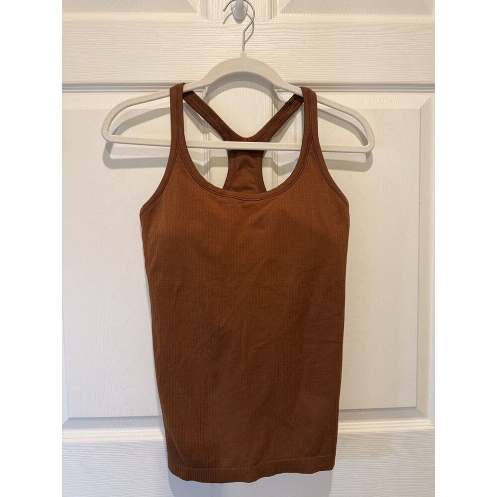 Lululemon Brown Ebb To Street Tank Top Womens Size 8